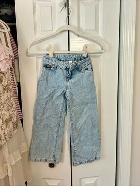 Cat & Jack Light Blue Wide Leg Kids Jeans